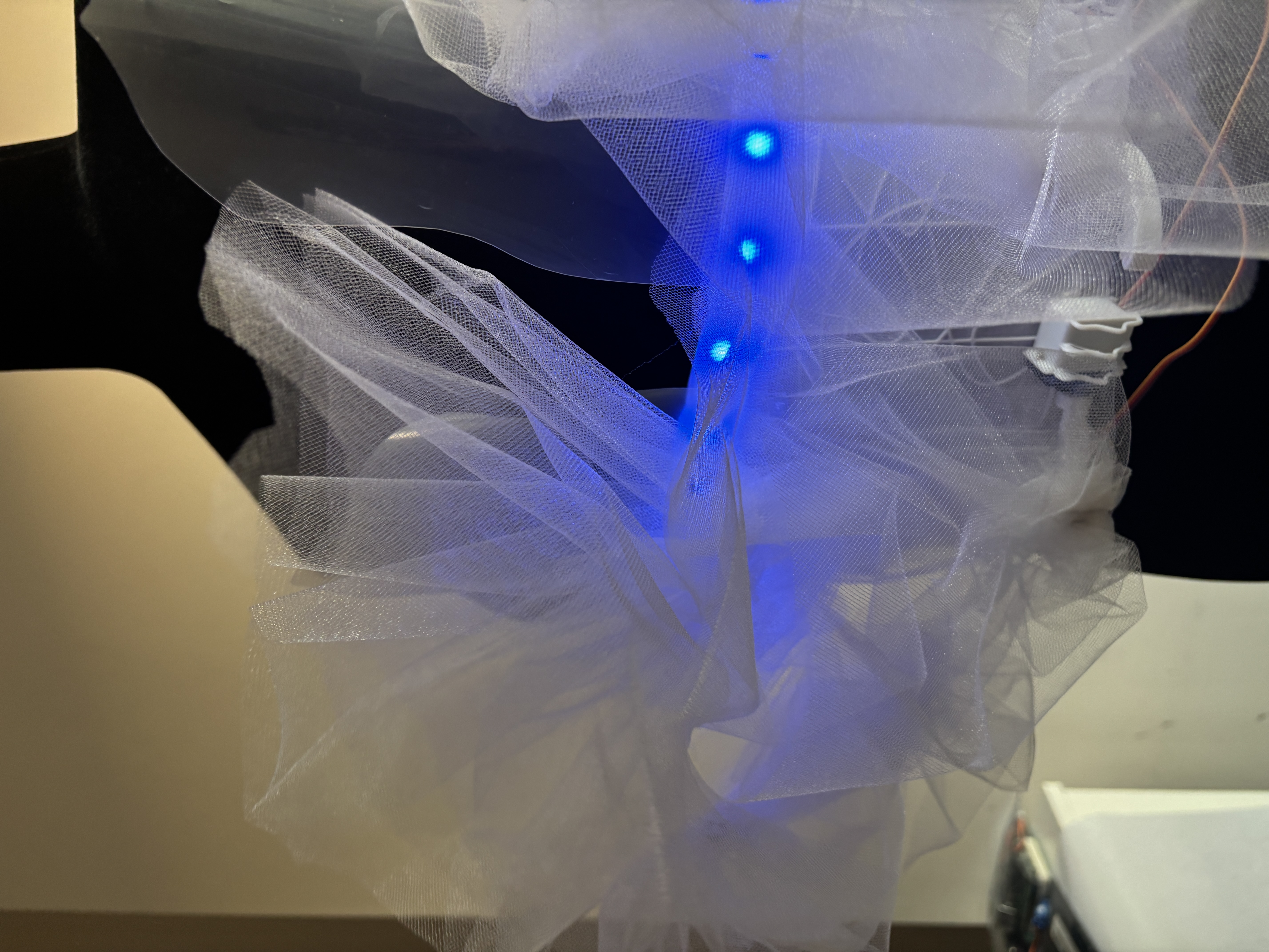 Close-up detail of mechanism