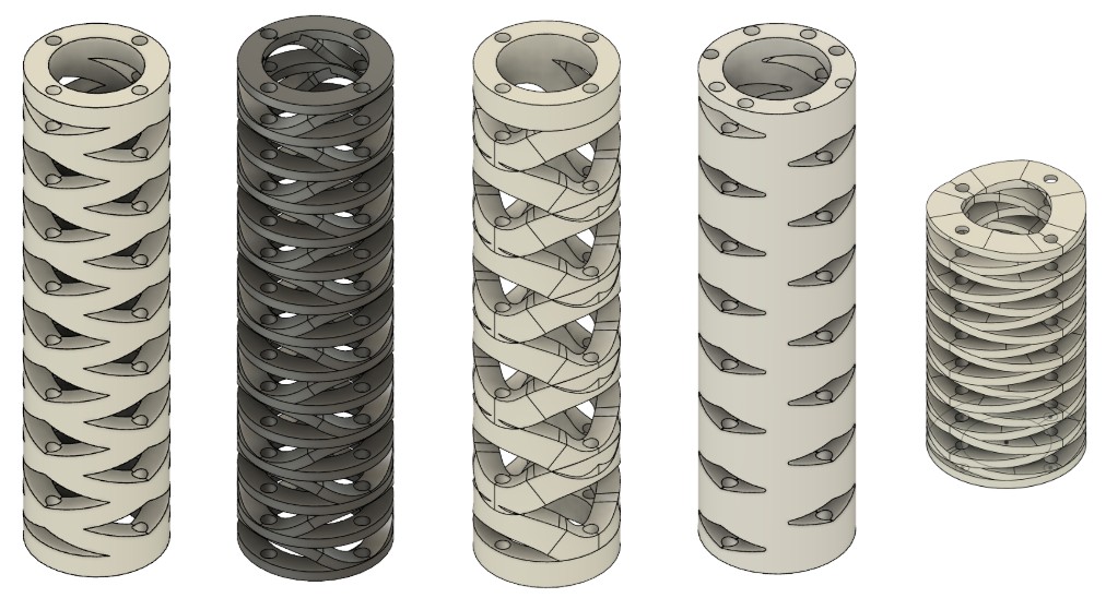 Patterned tubes CAD design
