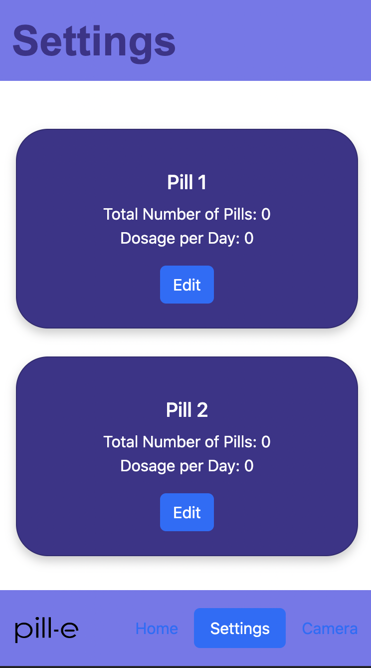 Pill-E medication management interface